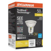 Sylvania - LED 50W Flood White GU10 Base Dimmable, 1 Each