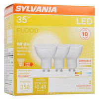 Sylvania - LED 50W GU10 Soft White Dimmable, 3 Each