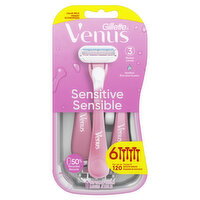 Gillette - Venus Disposable Razor - Sensitive, 6 Each