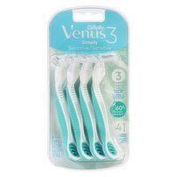 Gillette - Venus Razors - Simply3 Sensitive, 4 Each