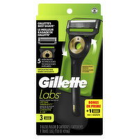Gillette - Black Razor With Cartridges, 1 Each