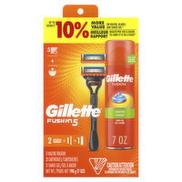 Gillette - Fusion5 Razors & Shave Gel, 4 Each