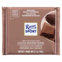 Ritter Sport - Dark Chocolate Cocoa Mousse, 100 Gram