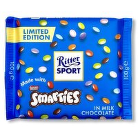 Ritter Sport - Chocolate Bar Smarties in Milk Chocolate, 100 Gram