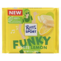 Ritter Sport - Chocolate Bar Funky White Lemon, 100 Gram