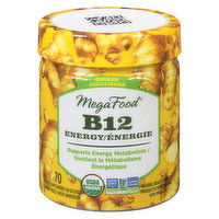 MegaFood - B12 Ginger Gummies, 70 Each