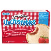 Smucker's - Uncrustables PB & Strawberry Spread Sandwich