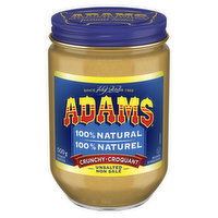 Adams - Crunchy Unsalted Peanut Butter, 500 Gram