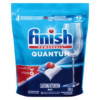 Finish - Quantum Powerball Automatic Dishwasher Detergent Tabs, Original, 45 Each