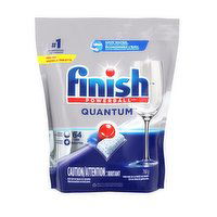 Finish - Quantum Powerball Automatic Dishwasher Detergent Tabs, Original, 64 Each