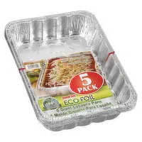 handi foil - Eco Foil Giant Lasagna Pans, 5 Each