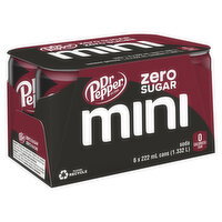 Dr. Pepper - Zero Mini Cans, 6 Each