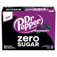 Dr Pepper - Zero Sugar Blackberry, 12 Each