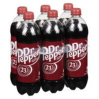 Dr. Pepper - Soda 710mL Bottles, 6 Each