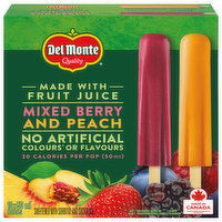 Del Monte - Berry & Peach Bars, 50 Millilitre