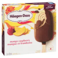 Haagen-Dazs - Mango Raspberry Ice Cream Bars, 3 Each