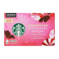 Starbucks - Peppermint Mocha K-Cups, 105g, 10 Each