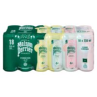 Maison Perrier - Sparkling Water Variety Pack, 330mL, 18 Each