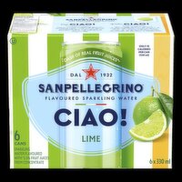 San Pellegrino - Ciao Lime, 6 Each
