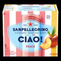 San Pellegrino - Ciao Peach, 6 Each