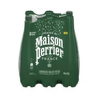 Maison Perrier - Carbonated Treated Unflavoured Water, 1 Litre, 6 Each