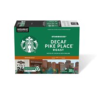 Starbucks - Decaf Pike Place Coffee K-Cups, Medium Roast, 24 Each