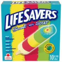 LIFESAVERS - Sweet Meets Sour Ice Pops, 10 Each