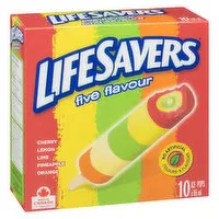 LIFESAVERS - Five Flavour Ice Pops, 10 Each