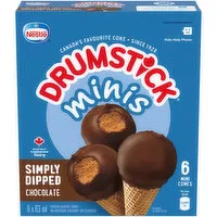 Nestle - Drumstick Minis - Simply Dipped Chocolate Cones, 63 Millilitre