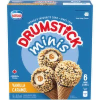 Nestle - Drumstick Minis - Vanilla Caramel Cones, 63 Millilitre