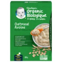 Gerber - Organic Cereal Oatmeal, 208 Gram