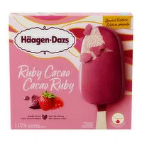 Haagen-Dazs - Ruby Cacao Ice Cream Bars, 72 Millilitre