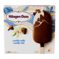 Haagen-Dazs - Vanilla Milk Ice Cream Bars, 3 Each