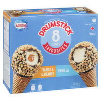 Nestle - Drumstick Vanilla and Vanilla Caramel, 8 Each