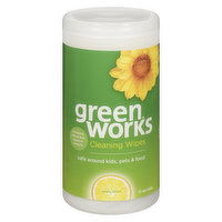 Clorox - Green Works Cleaning Wipes, Lemon