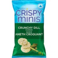 Quaker - Crispy Minis Crunchy Dill Brown Rice Chips, 100 Gram