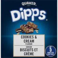 QUAKER - Granola Bars - Dipps Cookies & Cream Flavour, 150 Gram