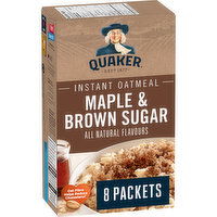 Quaker - Maple & Brown Sugar Flavour Instant Oatmeal, 344 Gram