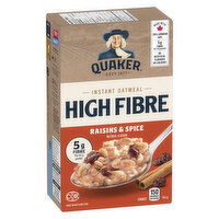 QUAKER - High Fiber Raisins & Spice Instant Oatmeal, 344 Gram