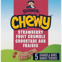 QUAKER - Granola Bars, Chewy Strawberry Fruit Crumble