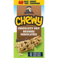 QUAKER - Chewy Chocolate Chip Bars, 960 Gram