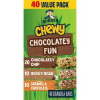 Quaker - Granola Bars, Chewy Chocolatey Fun Value Pack