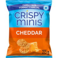 QUAKER - Crispy Minis Cheddar, Family Size, 215 Gram