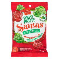 Dare - Realfruit Santa Gummies, Merry Cherry & Lime, 225 Gram