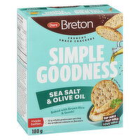 Breton - Simple Goodness Crackers Sea Salt & Olive Oil, 180 Gram