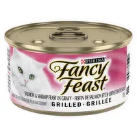 Purina - Fancy Feast Grilled Salmon & Shrimp Feast in Gravy, Wet Cat Food, 85 Gram