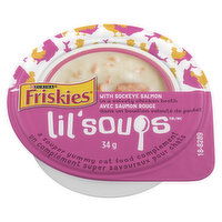 Purina - Friskies Lil' Soups- Sockeye Salmon Chicken Broth, 34 Gram