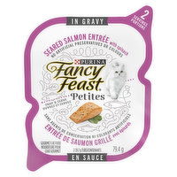 Purina - Fancy Feast Petites Seared Salmon Entree with Spinach, Wet Cat Food, 79.4 Gram