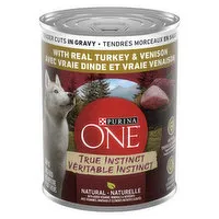 Purina - ONE True Instinct Tender Cuts in Gravy Turkey & Venison, 368 Gram