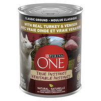 Purina ONE - True Instinct Wet Dog Food, Turkey & Venison, 368 Gram